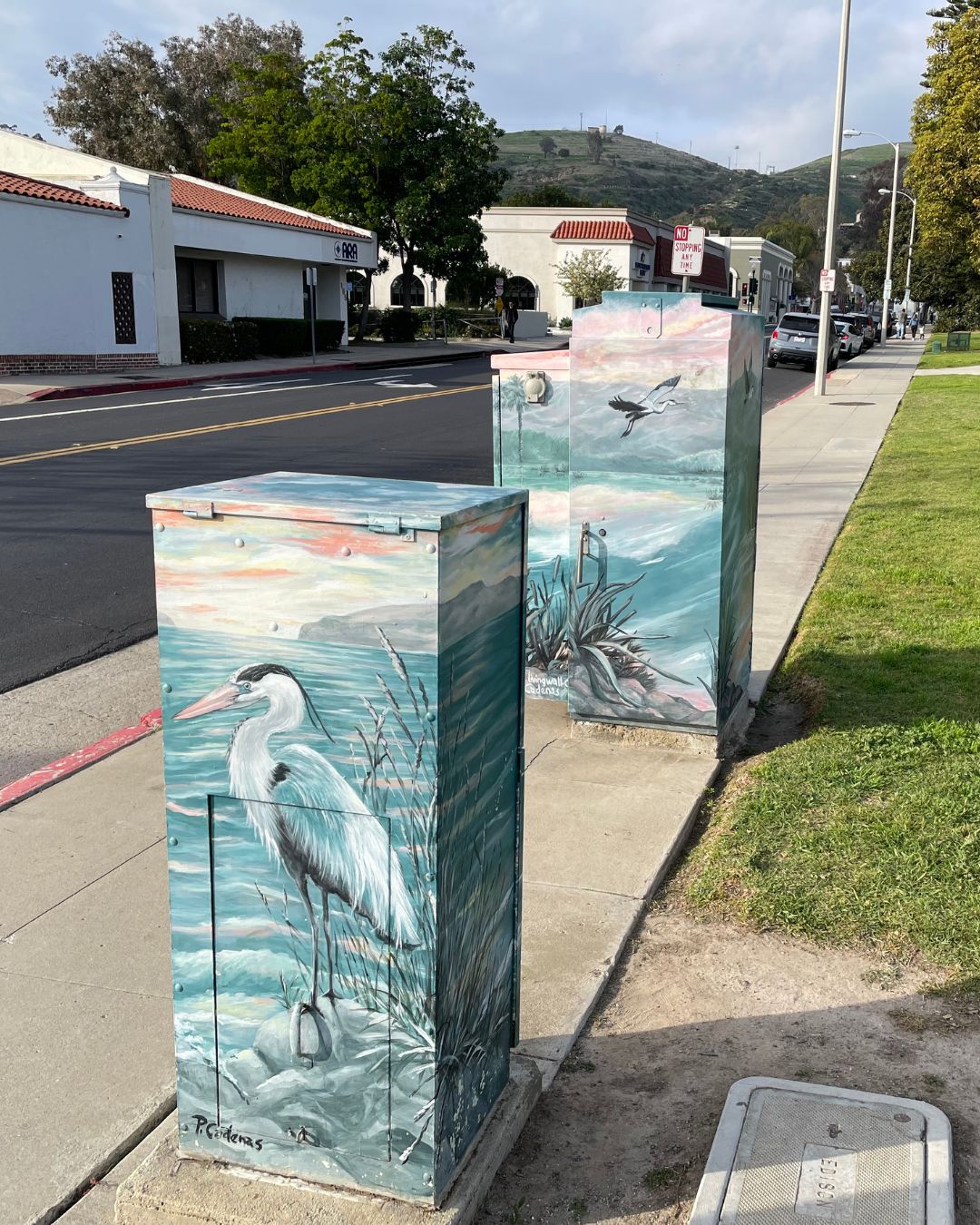 City of Ventura Patricia Cadenas Sunset Flight Of The Blue Heron Mural VandlGuard IsoFree